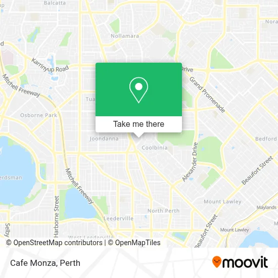 Mapa Cafe Monza