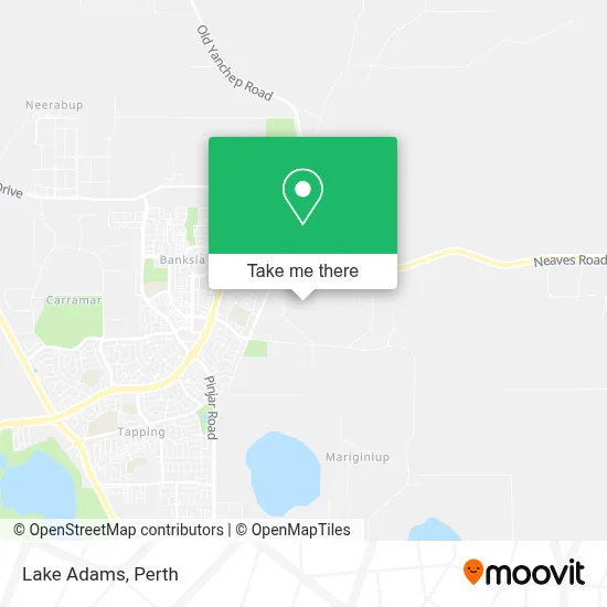 Mapa Lake Adams