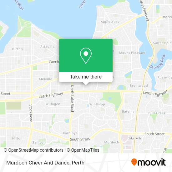 Mapa Murdoch Cheer And Dance