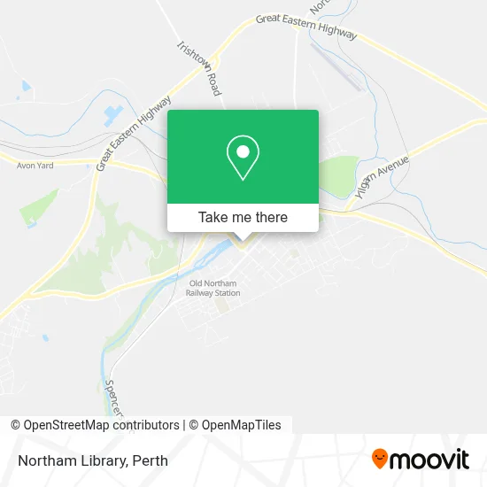 Mapa Northam Library