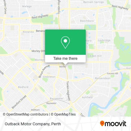 Mapa Outback Motor Company