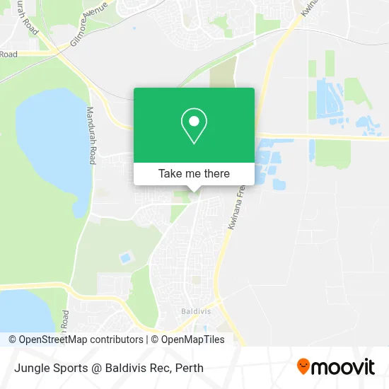 Mapa Jungle Sports @ Baldivis Rec
