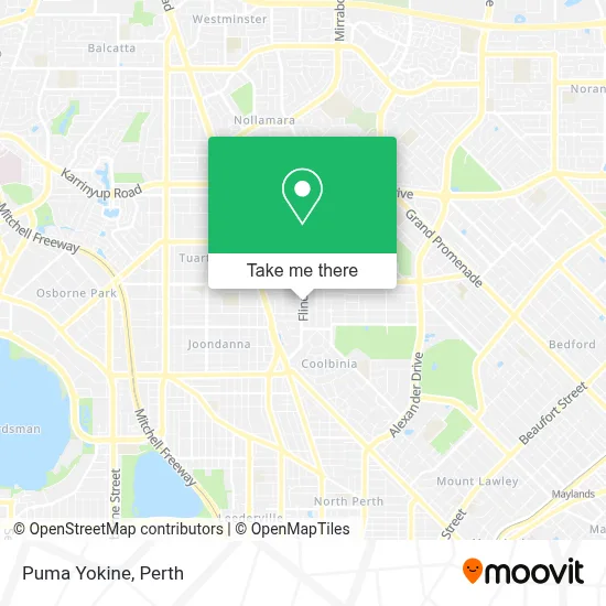 Mapa Puma Yokine