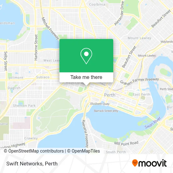 Mapa Swift Networks