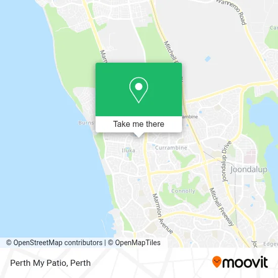 Mapa Perth My Patio