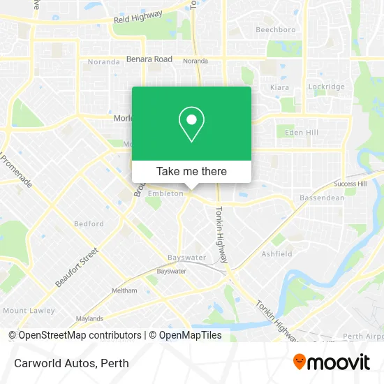 Mapa Carworld Autos