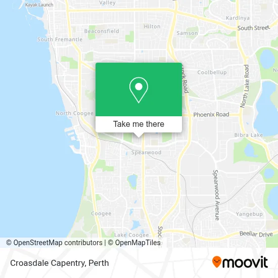Mapa Croasdale Capentry