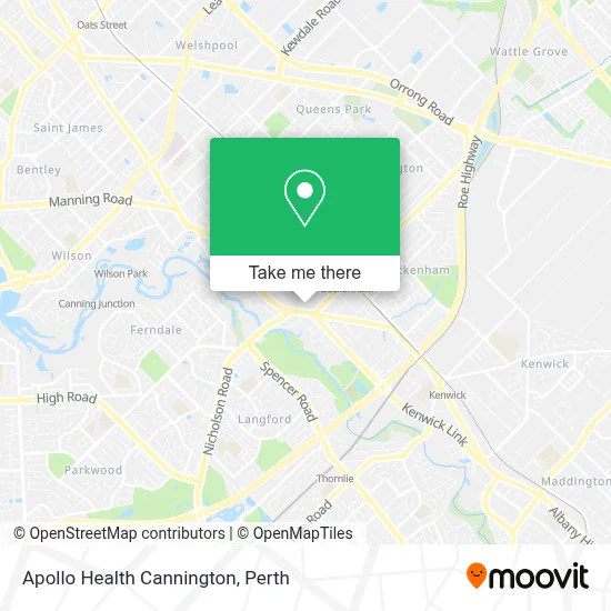 Apollo Health Cannington map