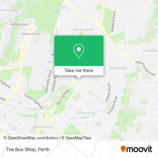 Mapa The Bus Shop