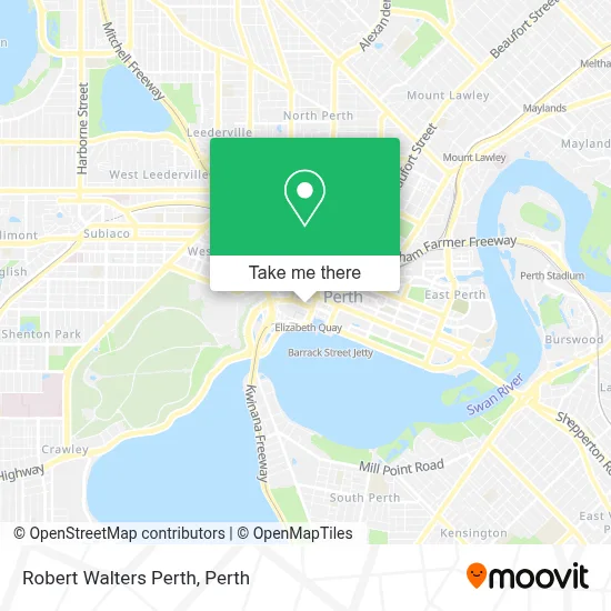 Mapa Robert Walters Perth