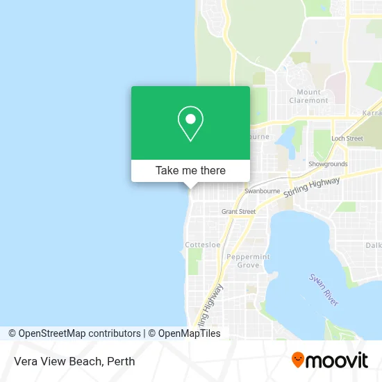 Mapa Vera View Beach