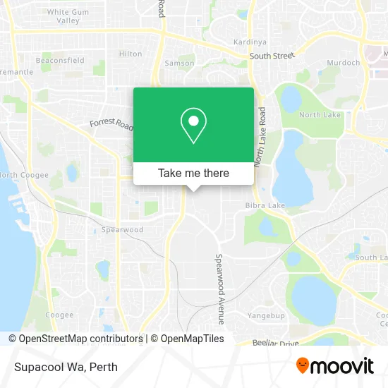 Mapa Supacool Wa