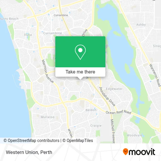 Mapa Western Union
