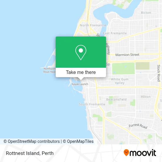 Rottnest Island map