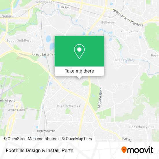 Mapa Foothills Design & Install