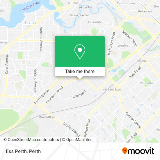 Mapa Ess Perth