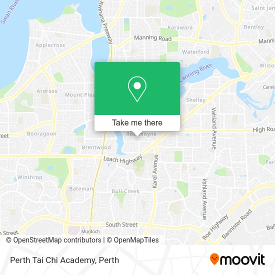 Perth Tai Chi Academy map