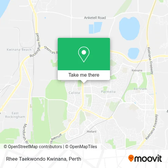 Mapa Rhee Taekwondo Kwinana