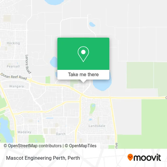 Mapa Mascot Engineering Perth