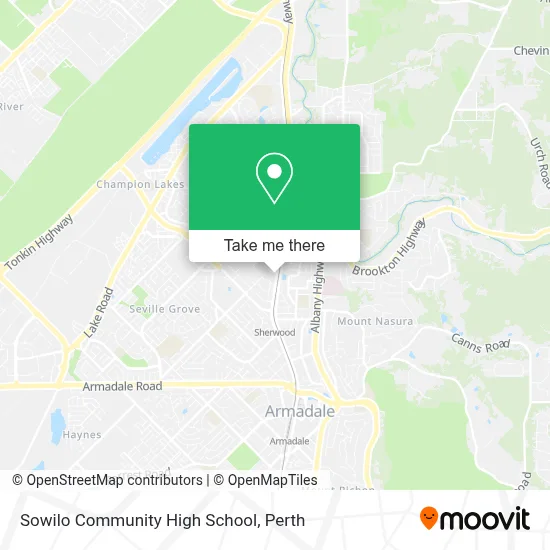 Mapa Sowilo Community High School