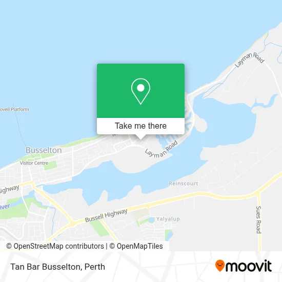 Mapa Tan Bar Busselton