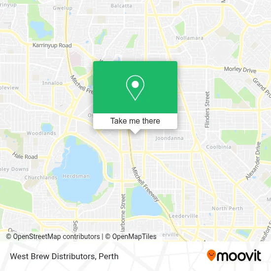 Mapa West Brew Distributors