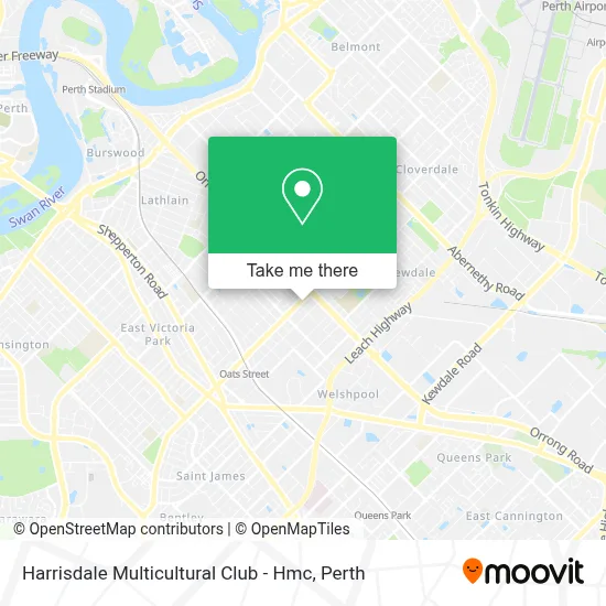Mapa Harrisdale Multicultural Club - Hmc