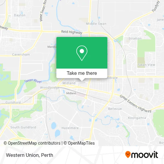 Mapa Western Union