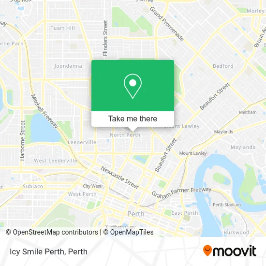 Mapa Icy Smile Perth