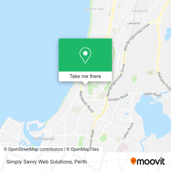 Mapa Simply Savvy Web Solutions