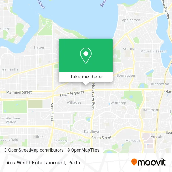 Mapa Aus World Entertainment