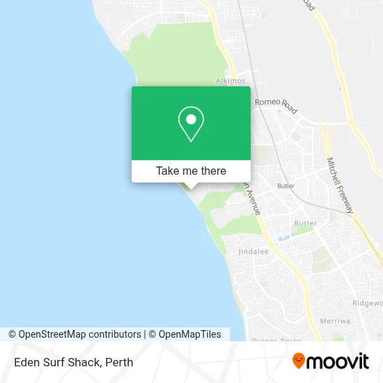 Mapa Eden Surf Shack