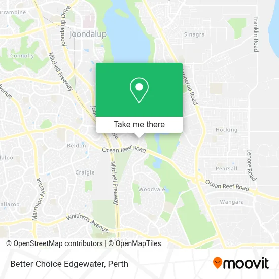 Better Choice Edgewater map