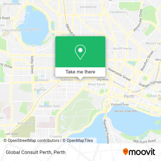 Mapa Global Consult Perth
