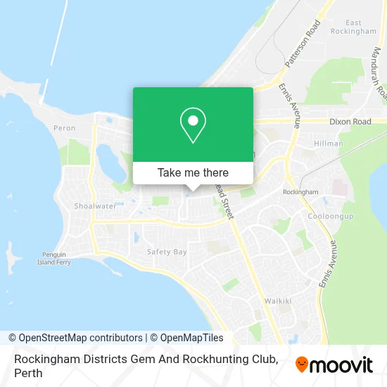 Mapa Rockingham Districts Gem And Rockhunting Club