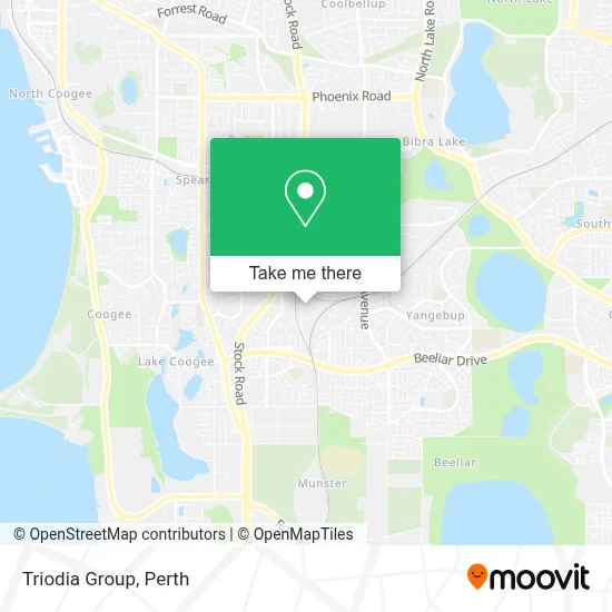 Mapa Triodia Group