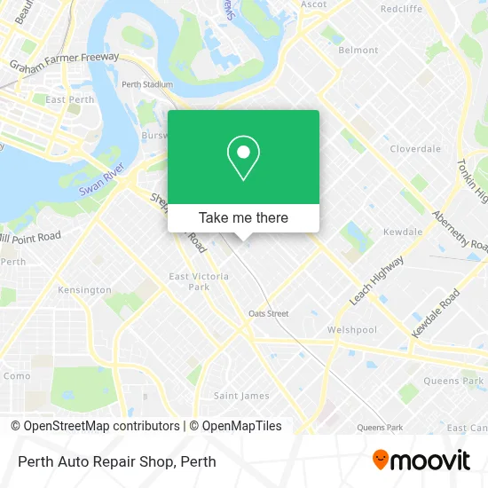 Perth Auto Repair Shop map