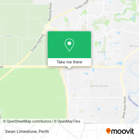 Mapa Swan Limestone
