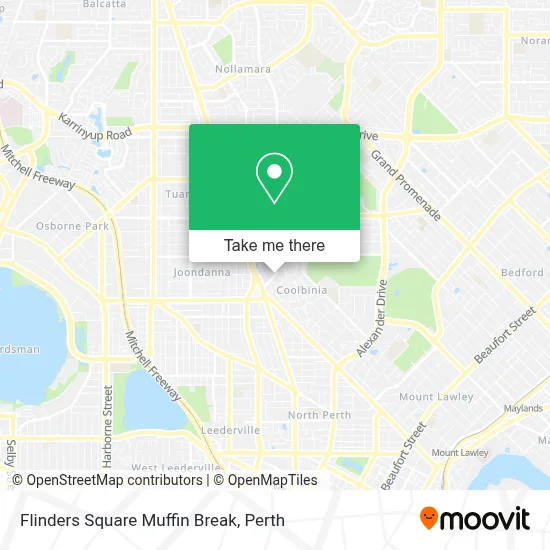 Mapa Flinders Square Muffin Break
