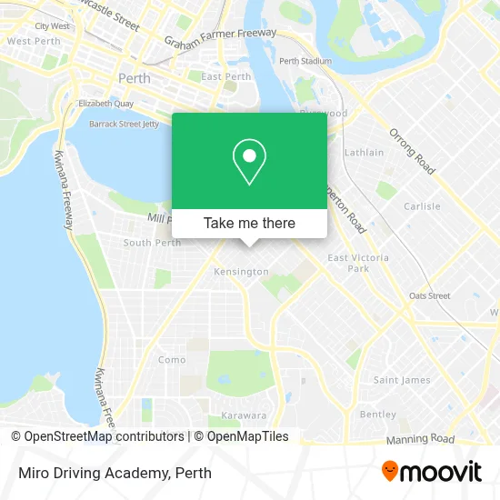 Mapa Miro Driving Academy
