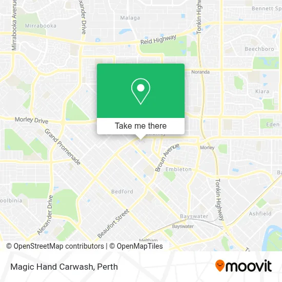 Mapa Magic Hand Carwash
