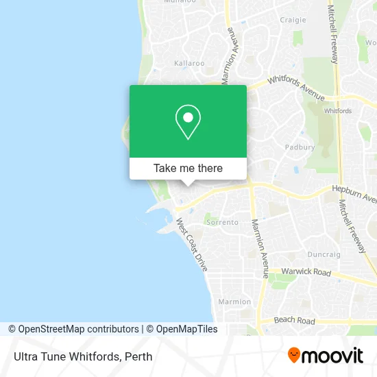Mapa Ultra Tune Whitfords