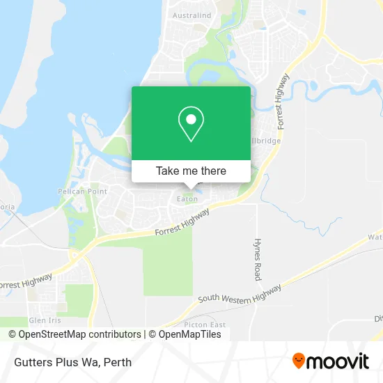 Mapa Gutters Plus Wa