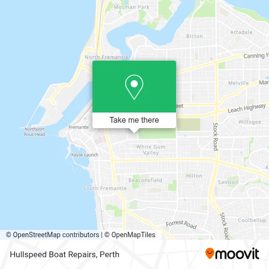 Mapa Hullspeed Boat Repairs