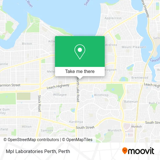 Mpl Laboratories Perth map