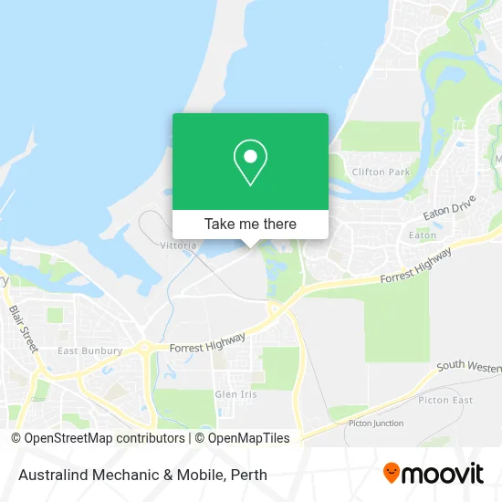 Mapa Australind Mechanic & Mobile