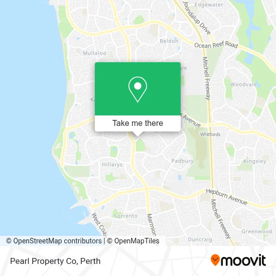 Mapa Pearl Property Co