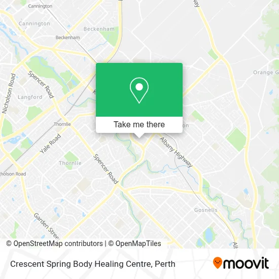 Crescent Spring Body Healing Centre map
