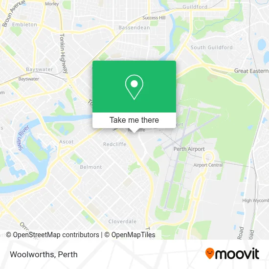 Mapa Woolworths