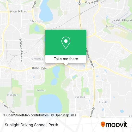 Mapa Sunlight Driving School